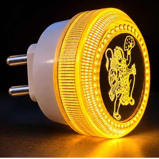 Hanuman Ji LED 2 Pin Night Lamp (MG45) (Size: 8cm) - Image 2