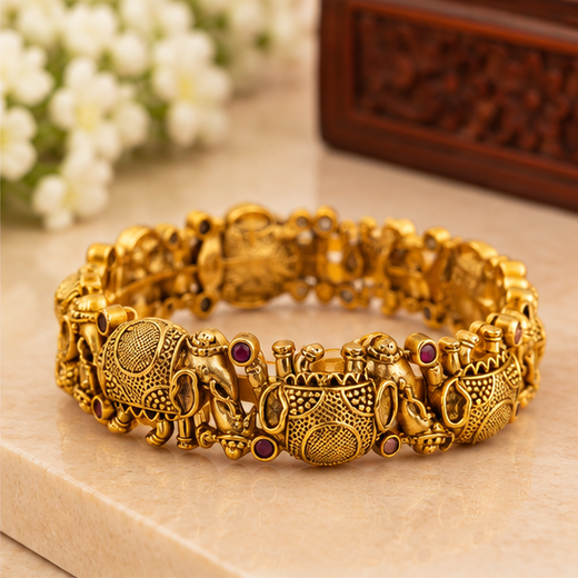Matte-Gold Bangles - Image 2