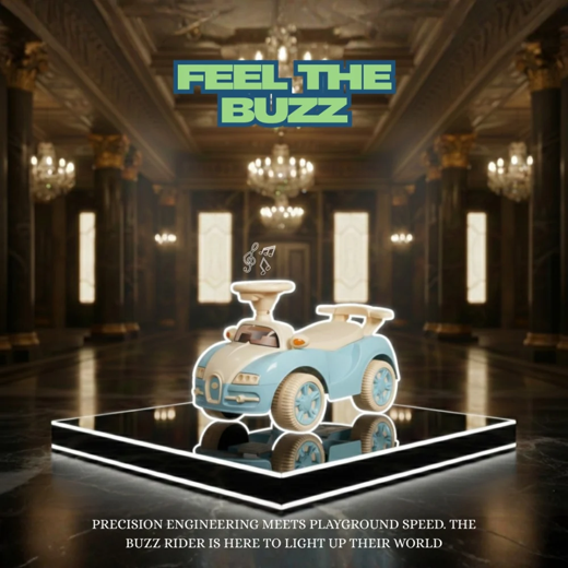 Flyi Buzz Rider for kids with light & music (Non Battery operated Ride On) - Image 2
