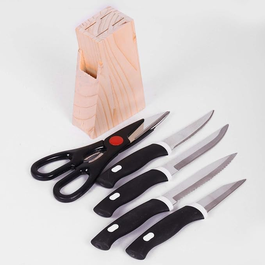 Wooden Kitchen Knife Set