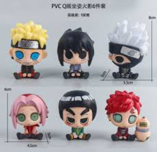 Big eyes natuto set of 6