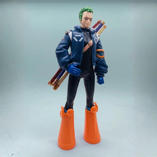 Zoro Masiah Silver jacket blue pants - Image 2