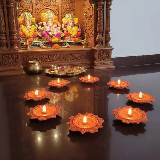 Water Sensor Diya (10 Piece Box) 🪔 - Image 3