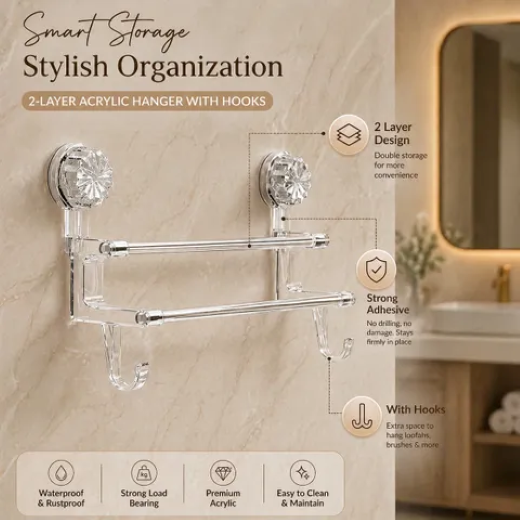 Crystal Bathroom Rack - Image 4