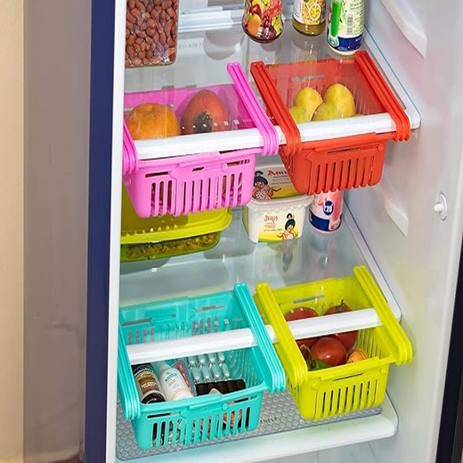 Set of 4 Refrigerator Sliding Bucket