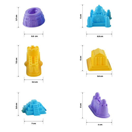 FLYI Wonder Sand with 6 Moulds – Creative Play Set (3+ Years) - Image 2