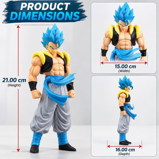 Vegeta standing body pose blue hair 19 cm - Image 3