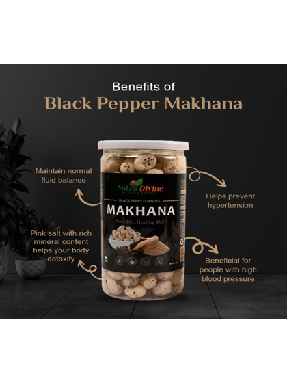 Black Peppy Foxnuts - 90g