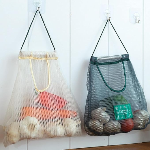 Cream Mesh Bag - Image 4