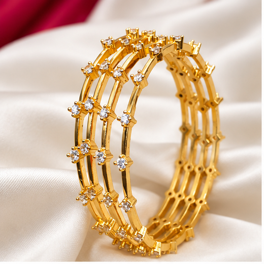 Matte Finishing With AD Stone Premium Bangle