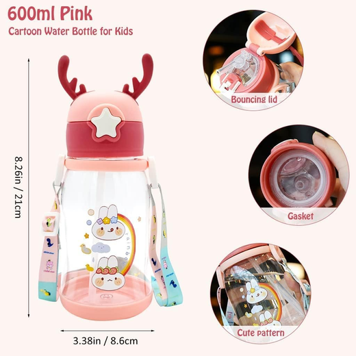 Kids Water Bottle with Straw - Image 4
