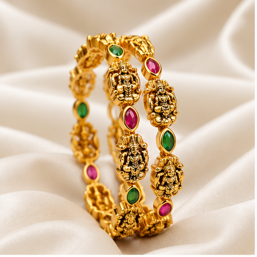 Mate Finishing With Lord Lakshmi Bangle