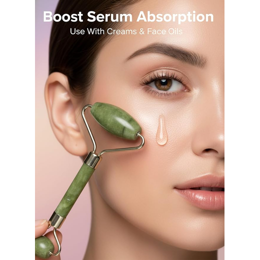Jade Roller & Gua Sha Set for Face Massage - Image 2