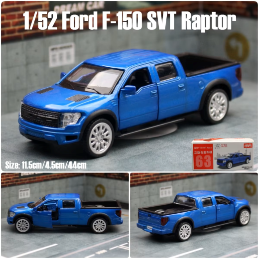 Ford F-150 SVT Raptor – Official Licensed 1:52 Die Cast Pickup Truck Model - Image 3