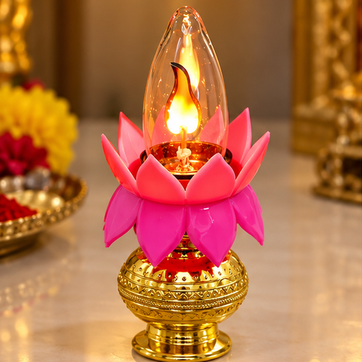 Kalash Lotus Flickering Pooja Stand 🪷