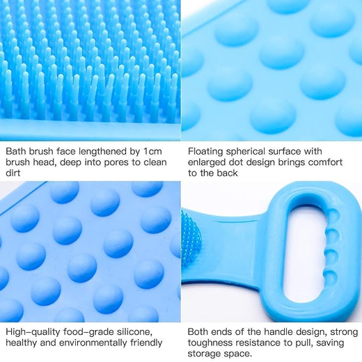 Silicone Bath Body Scrubber Belt - Image 3