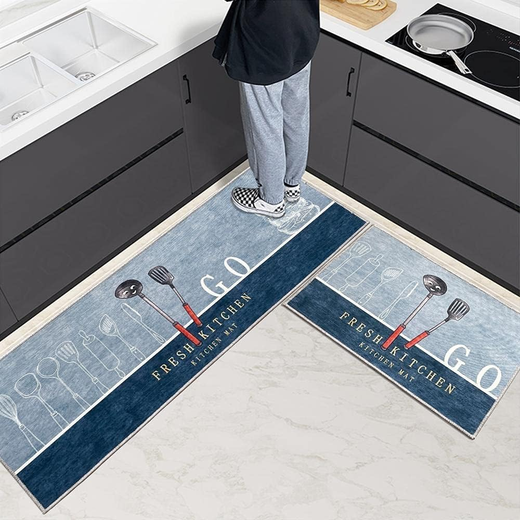 Absorbent  Non Slip Kitchen Mat Go Kitchen  (40x60cm+40x120cm)