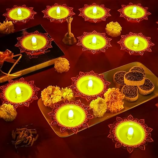 Water Sensor Diya (10 Piece Box) 🪔 - Image 4