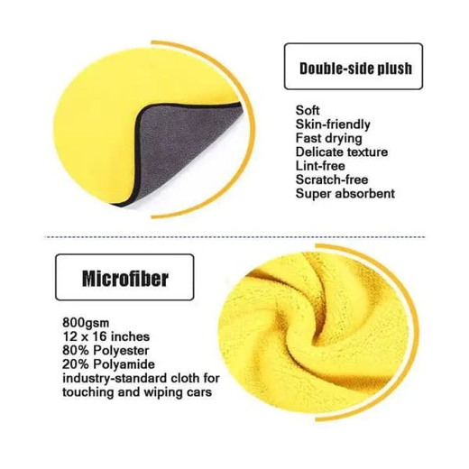 Microfiber Car Cleaning Cloth Wash Towel - Image 3