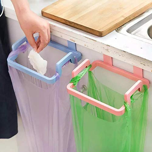 Kitchen Plastic Holder Garbage Bag Rack Hanger Holder