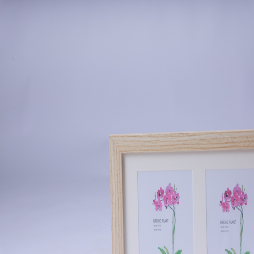 Wood collage photo frame display picture - Image 3