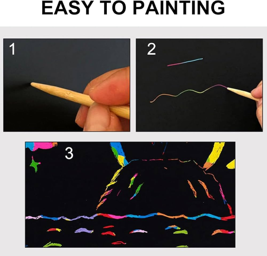 Magic Scratch Coloring Paper (10 Sheets)