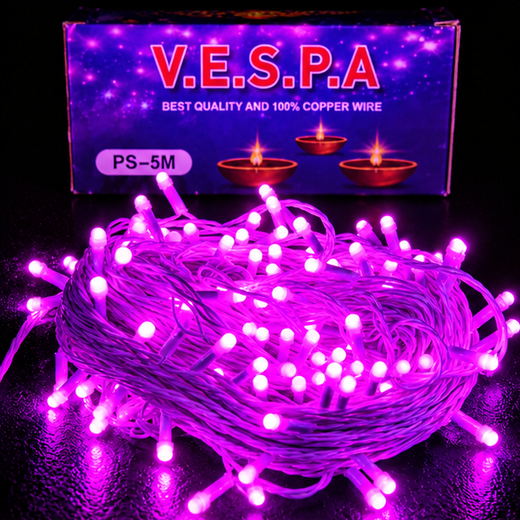 40M Pixel Pink String Light (170/150 Bulb) (5 MM) (Print: 55M) ✨