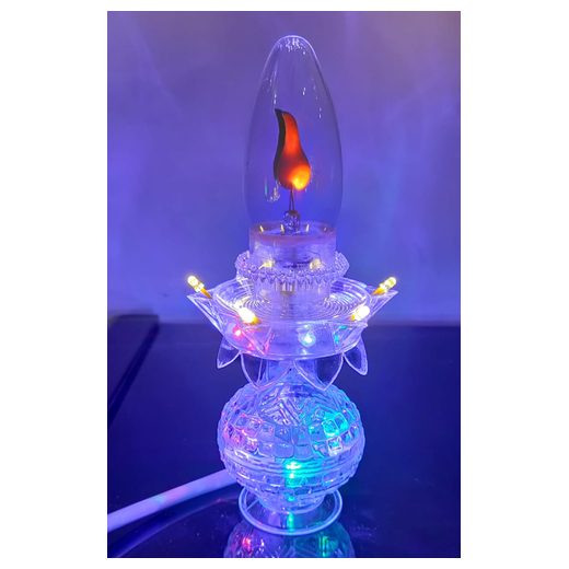 Multicolour LED Flickering Kalash ✨- (1 Piece) Size: 18CM