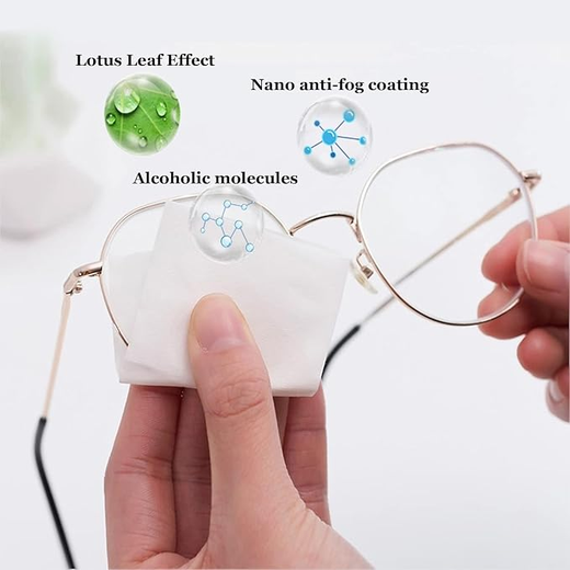 100 Pcs Anti Fog Wipes for Glasses - Image 3