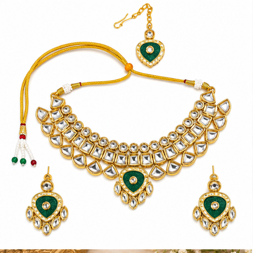 Gold-toned Kundan Stone heavy Choker