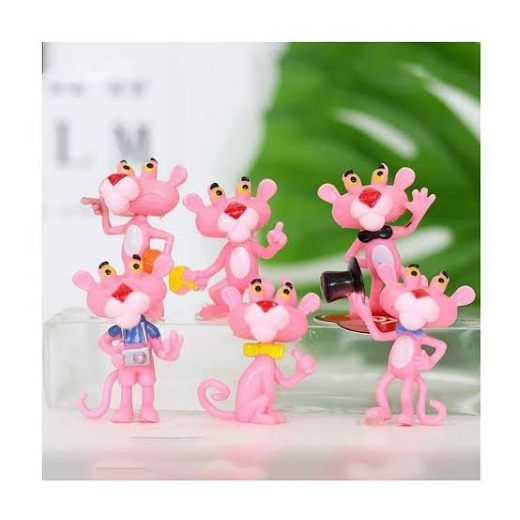 Mini pink panther set of 6 ( Pack of 3 ) Net price - 90 rs