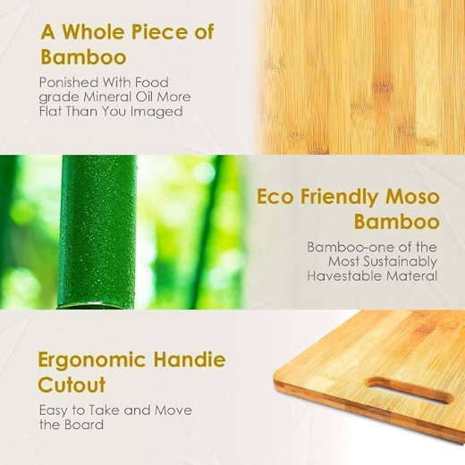 Wooden Chopping Board 5-PCS Knife Set - Image 4