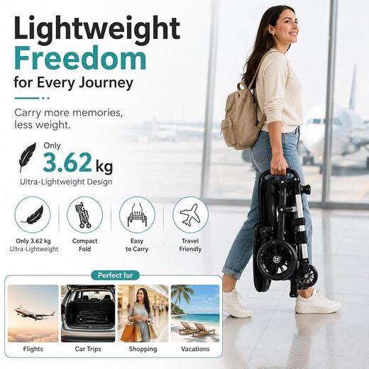 unique foldable baby stroller - Image 2