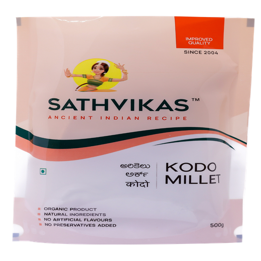 Sathvikas Andu Korralu / Brown Top Millet Ravva (500 grams) Pack Of 1.