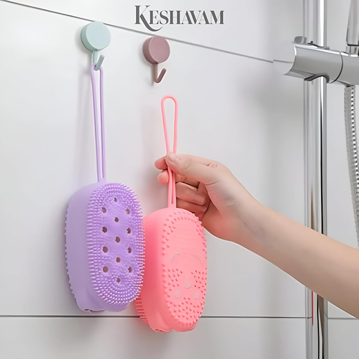 Silicone Bath Body Scrubber (Pack of 3) - Image 3