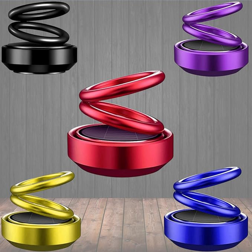Solar Power Car Fragrance Double Ring
