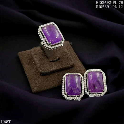 Blue Moissanite Earrings - Image 4
