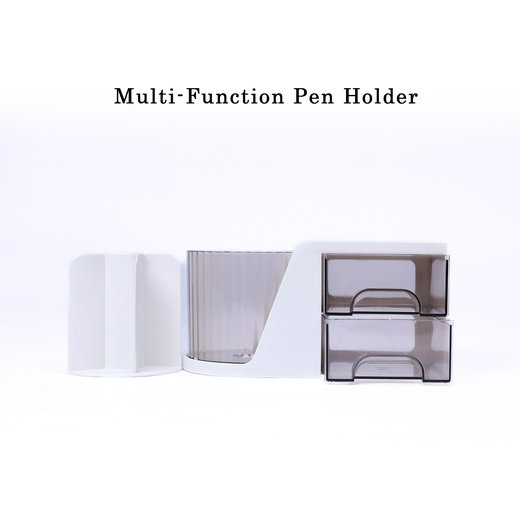 Rotating Desk Organizer with two Drawers
