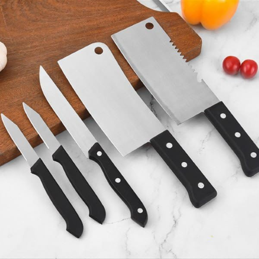 8-in-1 Stainless Steel Kitchen Knife Sets - Image 2