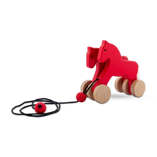 Wooden Pull-along Horse Toy ( 1-3 years)