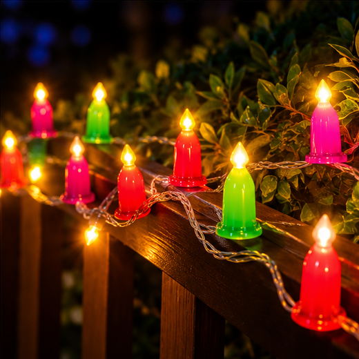 Mombatti (Candle) Design String Light (24 Bulb) 🕯️ ✨ - Image 4