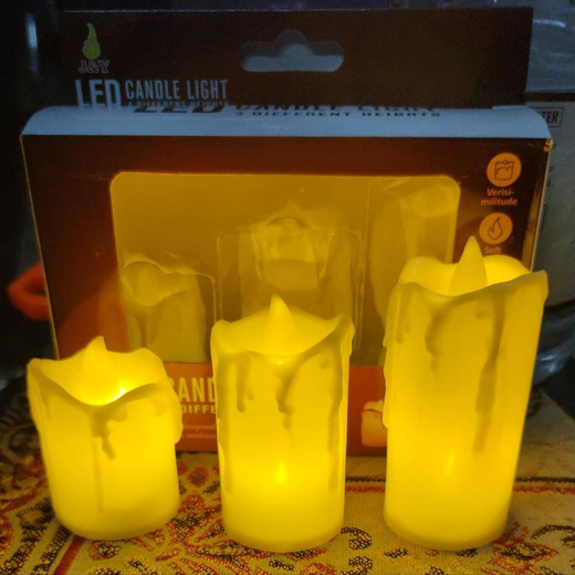 Smokeless LED Tea Light Candle (Set Of 3)🕯️ - Image 4
