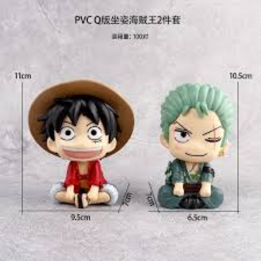 Luffy zoro set of 2 new figurine
