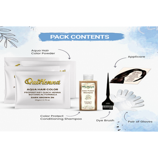 Aqua Powder 5G Light Golden Brown Hair Color For Unisex - Image 3