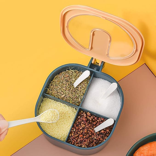 4 Compartments Seasoning Box Spice Jar - Image 2