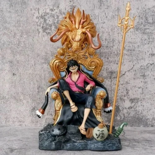 34 cm Giant luffy on Dragon throne king - Image 2