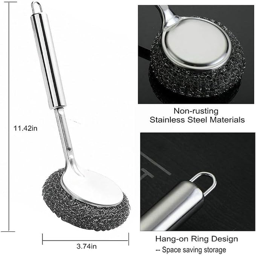 Steel Handle Dish Cleaner - Image 2