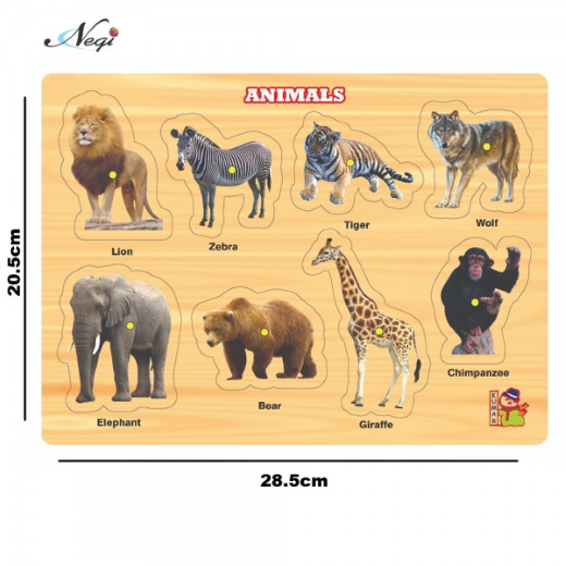 Wooden Animals Shapes Puzzles - Image 2