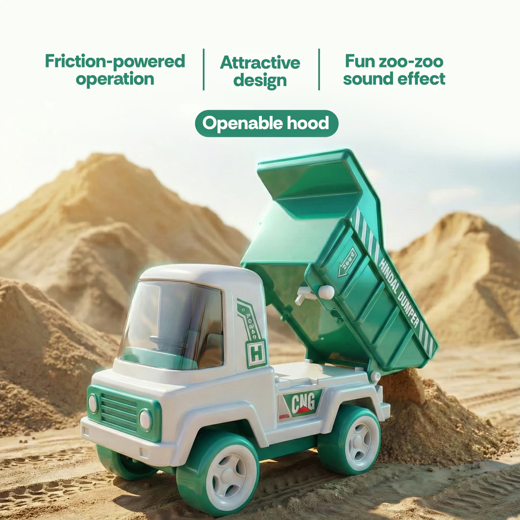 FLYI Deluxe Hindle Friction Dump Truck – Construction Fun for Kids 3+ - Image 3