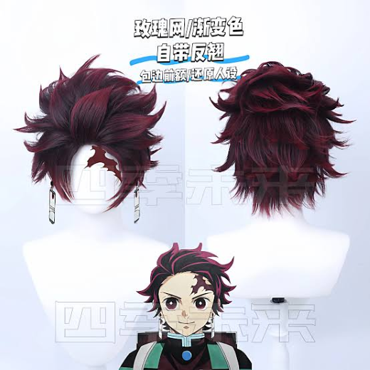 Tanjiro Wig net Price 425 - Image 3